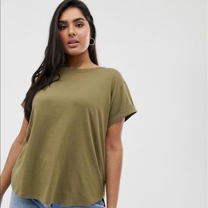 Rolled Sleeve Boyfriend Fit Tee